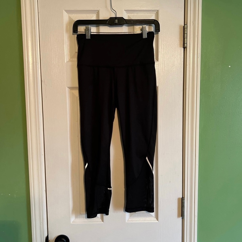 Women's Reebok Black Athletic Capri Leggings Small S
